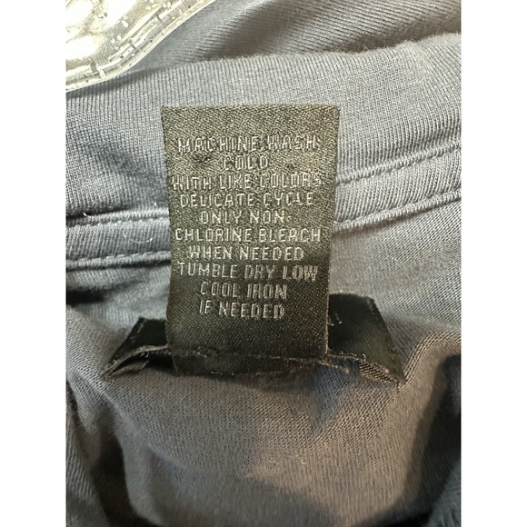 Magaschoni Men's Pima Cotton Navy Lightweight Long Sleeve Soft Casual‎ Hoodie M - Picture 5 of 5